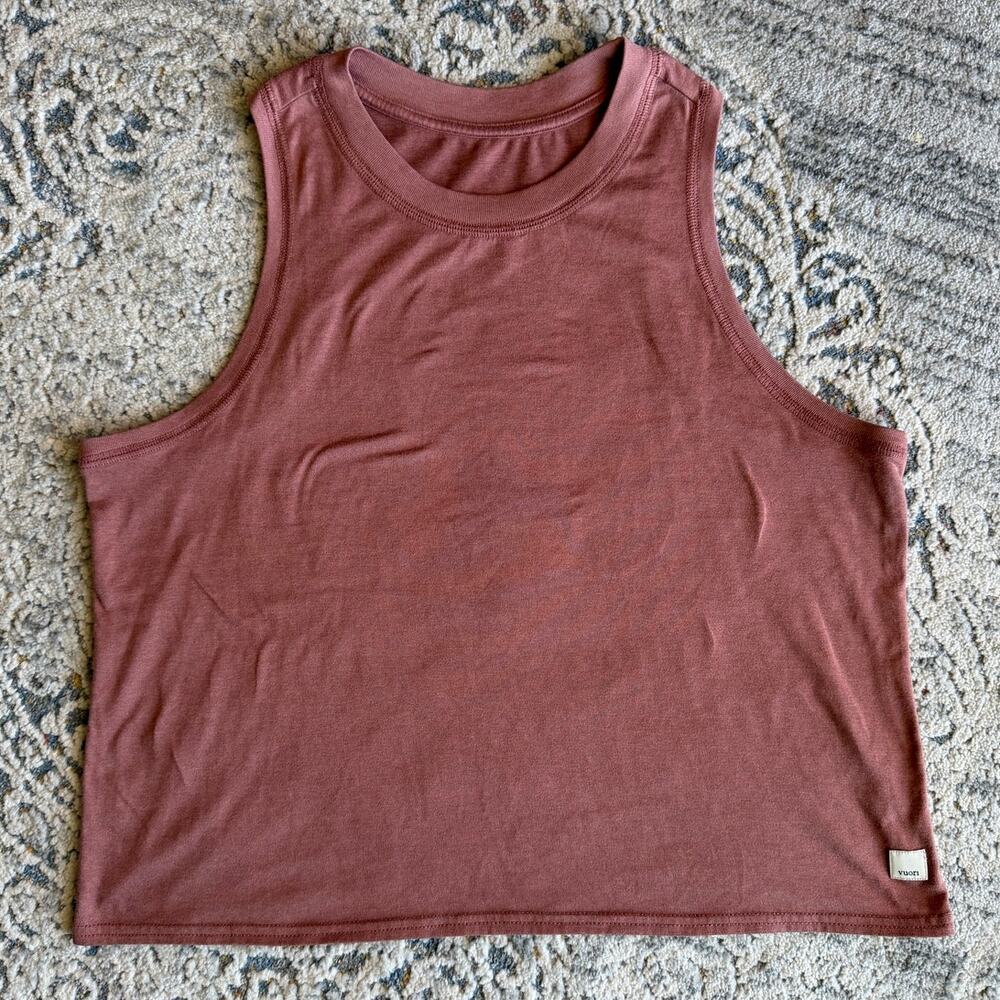 Vuori Energy (Regular) Performance Tank Top Light Terracotta Heather